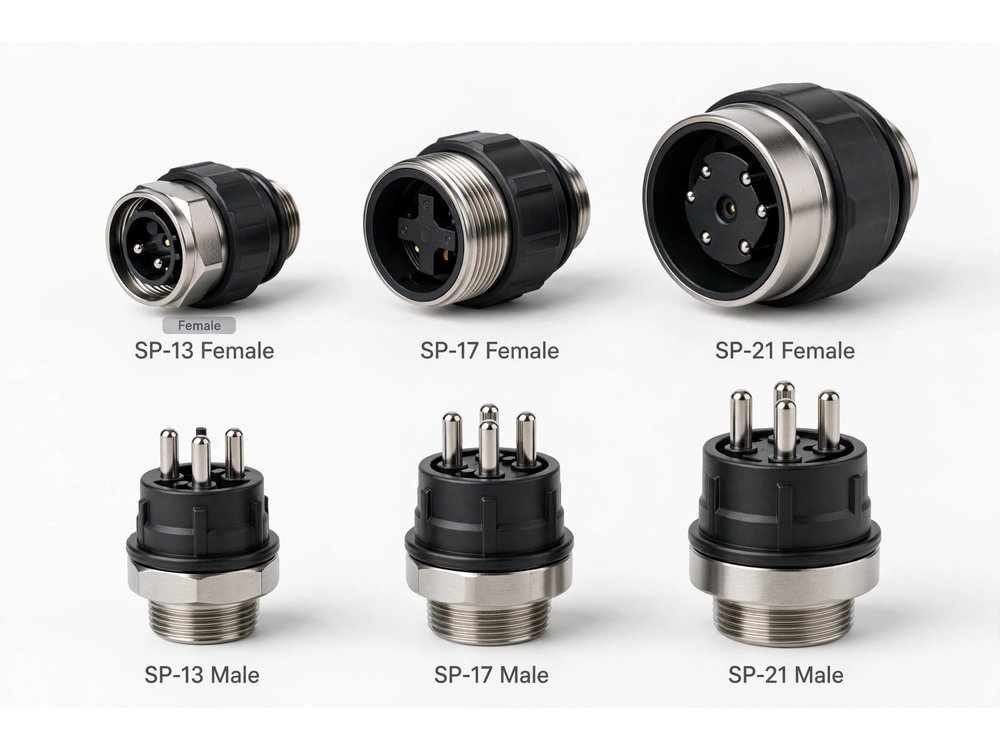 Male & Female Aviation Connector (SP Series) — Cable Accessories product photo from Al Fazza Integrated Services catalogue