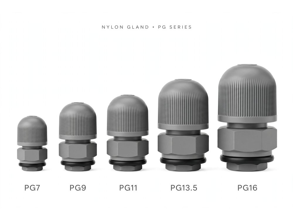 Nylon Gland — PG Series — Cable Accessories product photo from Al Fazza Integrated Services catalogue