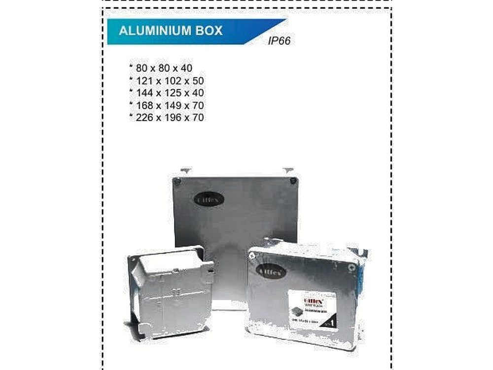 Aluminium Box IP66 — Switch Gear Components product photo from Al Fazza Integrated Services catalogue
