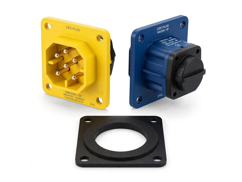 Industrial Panel Mounting Plug — Industrial Plug & Socket product photo from Al Fazza Integrated Services catalogue