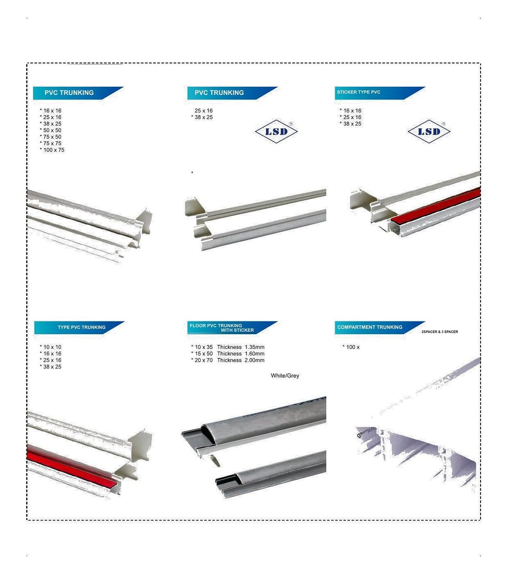 PVC Trunking & Wiring Duct Systems — Cable Management System product photo from Al Fazza Integrated Services catalogue