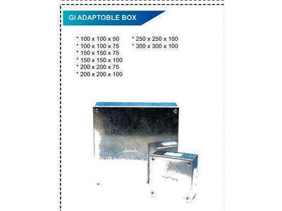 GI Adaptable Box — Standard — Switch Gear Components — Al Fazza Integrated Services