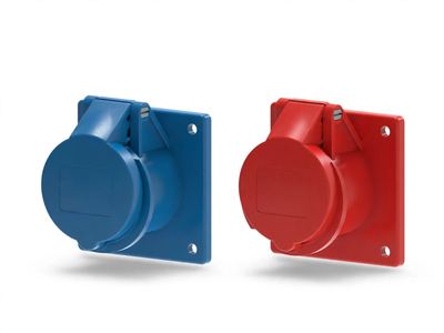 Industrial Panel Socket Straight — Industrial Plug & Socket — Al Fazza Integrated Services