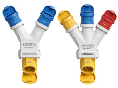 Industrial Socket Extension Type (Splitter) — Industrial Plug & Socket — Al Fazza Integrated Services