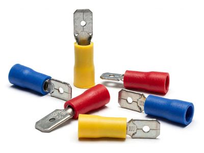 Insulated Male Disconnects (Push-On Tabs) — Insulated Terminals — Al Fazza Integrated Services