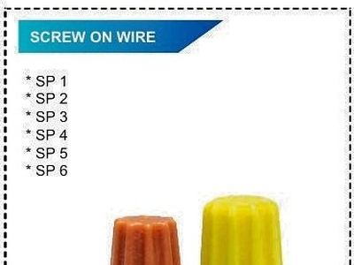 Screw-On Wire Connectors (Wire Nuts) — Insulated Terminals — Al Fazza Integrated Services