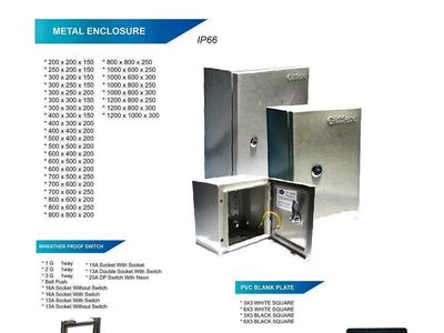 Weatherproof Switches & Metal Enclosures — Weather Proof Accessories — Al Fazza Integrated Services