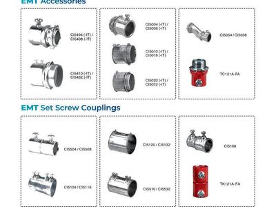 EMT Conduit Accessories & Couplings — Cable Management System — Al Fazza Integrated Services