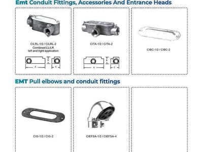 EMT Entrance Heads & Conduit Fittings — Cable Management System — Al Fazza Integrated Services