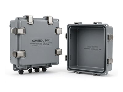 Control Box & Waterproof Cover (With Depth) — Switch Gear Components — Al Fazza Integrated Services